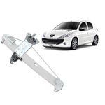 Maquina de Vidro Manual Peugeot 206 e 207 Traseiro Esquerdo
