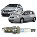 Vela de ignição Fit e City 2009 á 2014 1.4 e 1.5 16 válvulas flex