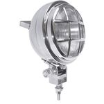 Farol de Milha Universal Redondo Com Grade Cromada Grande H-3 Peça 