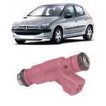 Bico Injetor C-3, Peugeot 206 e 207 2005 a 2012 1.4 Flex Vermelho Peça 