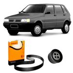 Kit Correia Dentada Uno, Fiorino, Elba e Premio 1.0 e 1.3 1990 até 1994 Com Tensionador