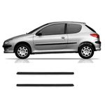 Borracha Guarnição Pestana Peugeot 206 e 207 2 portas, externo 