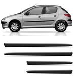 Friso lateral Peugeot 206 e 207 4 portas, jogo