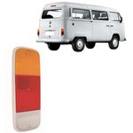 Lente da Lanterna Traseira Kombi Clipper até 1998 - Tricolor Peça