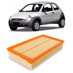 Filtro de Ar Fram Ford Ka 1997 e 1998 1.0 e 1.3 Endura 