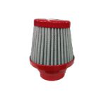 Filtro Cônico Universal 62/72 mm Baixo Simples Fluxo Vermelho e Branco 