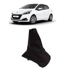 Coifa da Alavanca do Câmbio Peugeot 208 2014 á 2020 Preto 