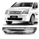 Grade Meriva 2009 Em Diante C/ Friso Cromado C/ Moldura S/ Emblema