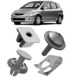 Kit de Fixação do Para Barro Honda FIt 2004 á 2008 Dianteiro C/ 17 Peças 