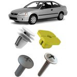 Kit de Fixação do Revestimento da Porta Honda CIvic 1996 á 2000 FIt 2004 á 2008 C/ 16 Peças
