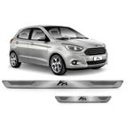 Soleira Ford Ka 2015 Em Diante Aço Inox Escovado 