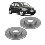 Disco de Freio Dianteiro C-3 2003 Em Diante C-4, Berlingo, Peugeot 206, 207, Partner Sólido Par