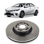 Disco De Freio Dianteiro Corolla 2015 á 2019 1.8 e 2.0 Ventilado Par