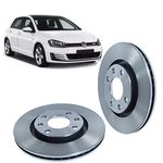 Disco De Freio Dianteiro Golf 2014 Em Diante Jetta 2011 Em Diante Passat 2006 Em Diante Tiguan Ventilado Par 