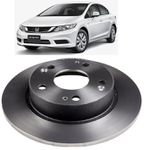 Disco De Freio Dianteiro Civic 2007 á 2016 1.8 e 2.0 16V Sólido Par