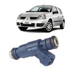 Bico Injetor Clio, Logan e Sandero 2007 a 2014 1.0 16V Flex Azul Peça 