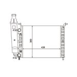 Radiador Palio, Weekend, Siena e Strada Até 2000 1.0 8V Sem Ar C/ Reservatório