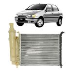 Radiador Palio, Weekend, Siena e Strada Até 2000 1.0 8V Sem Ar C/ Reservatório