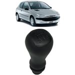 Manopla De Câmbio Peugeot 206, 207 e 306 Preto 