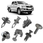 Kit de Fixação do Parachoque Dianteiro Hilux 2011 á 2015 C/ 25 Peças 