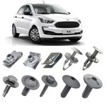 Kit de Fixação do Parachoque Dianteiro e Grade Ford Ka 2015 á 2019 C/ 53 Peças 