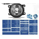 Farol de Milha Peugeot 207, 307, 407, Sandero, Logan, C-3, C-4, C-5, Fiesta, Ford Ka e Focus Peça