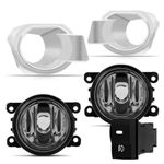 Farol de Milha Ranger 2012 a 2015 Moldura Cromada e Botão Modelo Original Jogo 