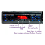 Rádio Roadstar RS-2604BR FM/ Auxiliar/ USB/ SD Card/ Bluetooth