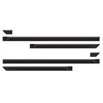 Friso Lateral Gol G3 F2 e G4 2 Portas Preto Jogo 