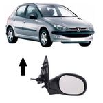 Retrovisor Peugeot 206 e 207 2000 a 2014 Controle Manual