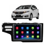 Multimidia FP Imports 9 Polegadas Honda Fit e WR-V 2015 a 2021 C/ Moldura Preta