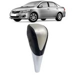 Manopla de Câmbio Automático Corolla 2009 á 2014 Preto C/ Tampa Cinza 