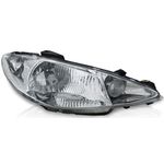 Farol Peugeot 206 Lente Lisa Foco Simples 