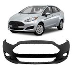 Parachoque Dianteiro New Fiesta 2014 Em Diante Sedan Preto Liso 