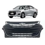Grade Onix Sedan 2020 Em Diante Preto C/ Moldura Superior e Inferior Cromado