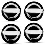 Sub Calota 51mm Nissan Emblema em Alumínio Jogo 