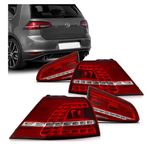 Lanterna Traseira Golf 2014 a 2019 Bicolor C/ Led Tampa+Mala Jogo