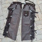 Calça de Couro T&C - Café - Adulto