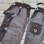 Calça de Couro T&C - Café - Adulto