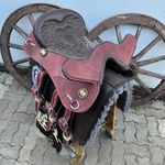 Sela/Arreio Cutuca Tradicional Balaiada - Meio Curtume - COMPLETA (NÃO ACOMPANHA MANTA)