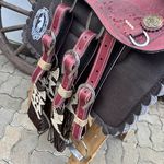 Sela/Arreio Cutuca Tradicional Florão - Meio Curtume - COMPLETA (NÃO ACOMPANHA MANTA)