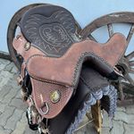 Sela/Arreio Cutuca Tradicional Balaiada - Café - COMPLETA (NÃO ACOMPANHA MANTA)