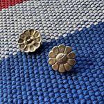 Aplique / Broche de Flor em Zamak (UNITÁRIO)