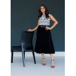 Saia Midi PRETO - 0005 / 210