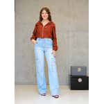 calça cargo JEANS CLARO