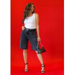 bermuda jeans PRETO
