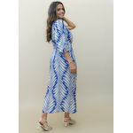 VESTIDO AZUL COM BRANCO
