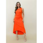 VESTIDO LEZ A LEZ SEM MANGA LARANJA