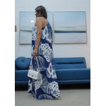 vestido nula manga AZUL