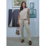 conjunto de calça BEGE